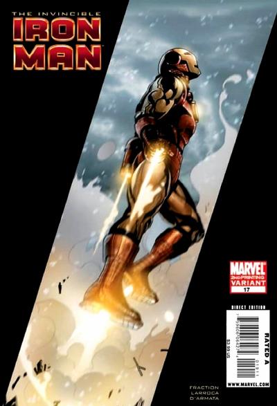 Cover for Invincible Iron Man (Marvel, 2008 series) #17 [Second Printing]