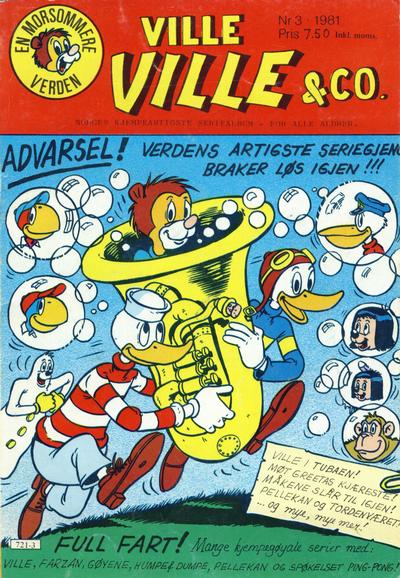Cover for Ville Ville & Co (Atlantic Forlag, 1980 series) #3/1981