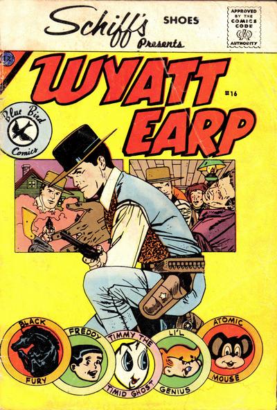 Cover for Wyatt Earp (Charlton, 1961 series) #16 [Schiff's Shoes]