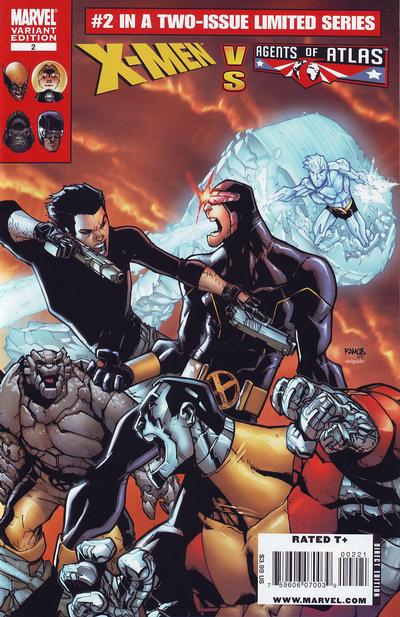 Cover for X-Men vs. Agents of Atlas (Marvel, 2009 series) #2 [Variant Edition]