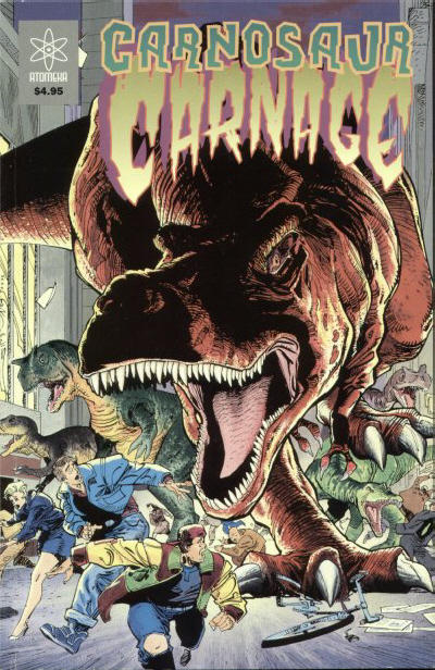 Cover for Carnosaur Carnage (Atomeka Press, 1993 series) 