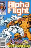 Cover Thumbnail for Alpha Flight (1983 series) #23 [Newsstand]
