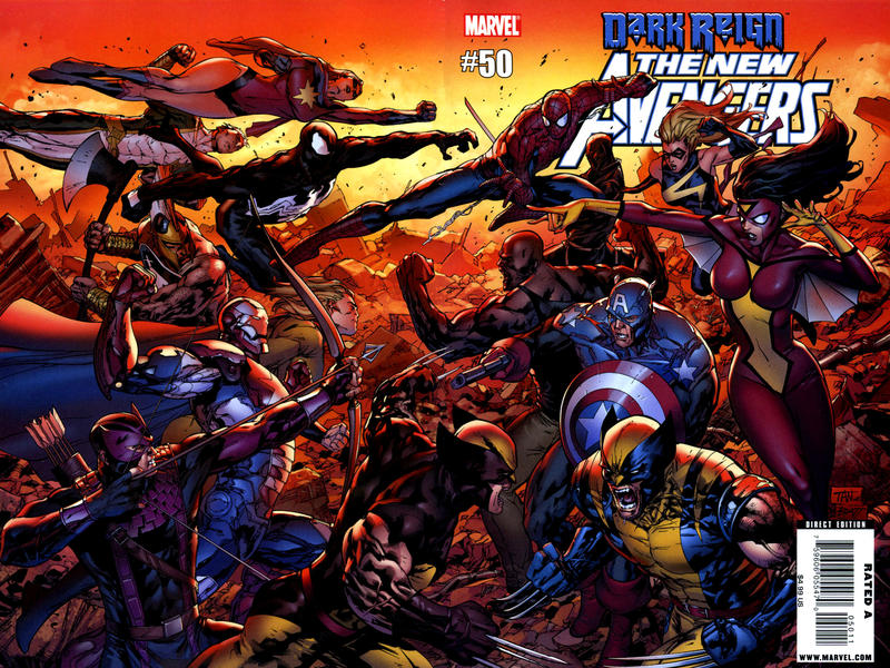 Cover for New Avengers (Marvel, 2005 series) #50