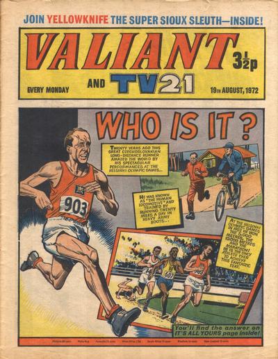 Cover for Valiant and TV21 (IPC, 1971 series) #19th August 1972