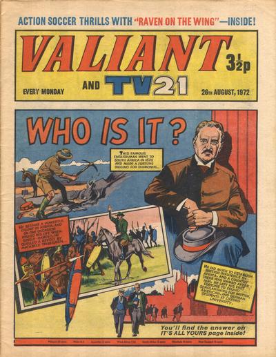 Cover for Valiant and TV21 (IPC, 1971 series) #26th August 1972