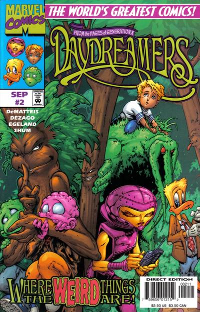 Cover for Daydreamers (Marvel, 1997 series) #2 [Direct Edition]