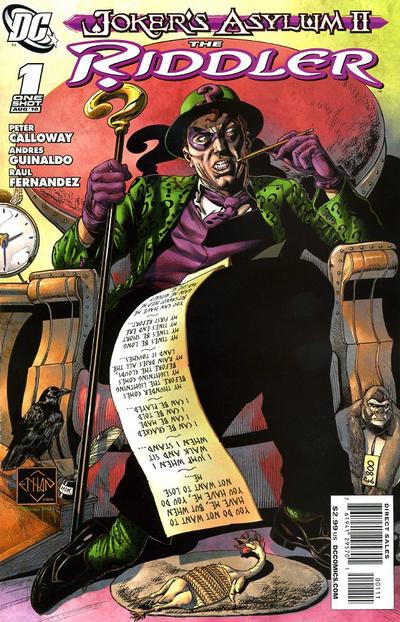 Cover for Joker's Asylum II: The Riddler (DC, 2010 series) #1