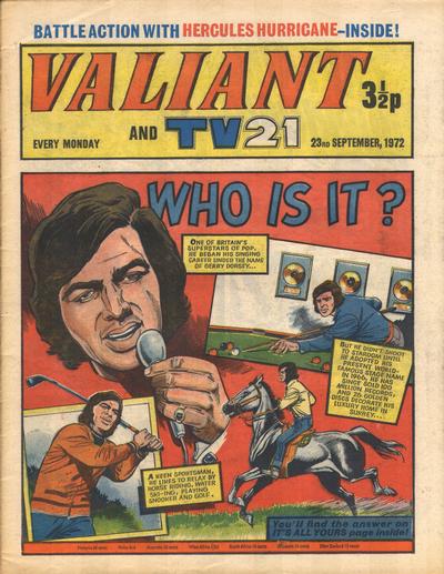 Cover for Valiant and TV21 (IPC, 1971 series) #23rd September 1972