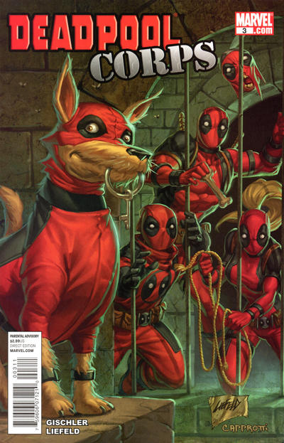 Cover for Deadpool Corps (Marvel, 2010 series) #3