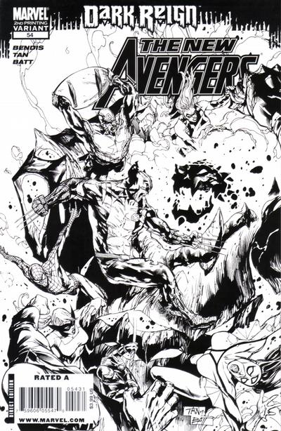 Cover for New Avengers (Marvel, 2005 series) #54 [Second Printing]
