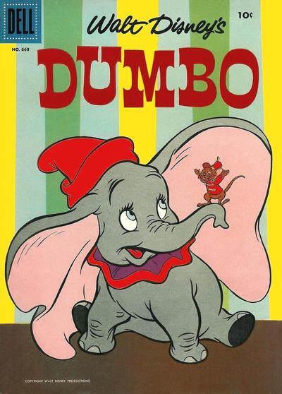 Cover for Four Color (Dell, 1942 series) #668 - Walt Disney's Dumbo [Second Printing]