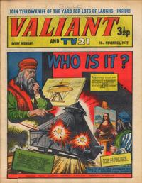 Cover for Valiant and TV21 (IPC, 1971 series) #18th November 1972
