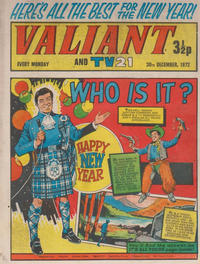 Cover for Valiant and TV21 (IPC, 1971 series) #30th December 1972