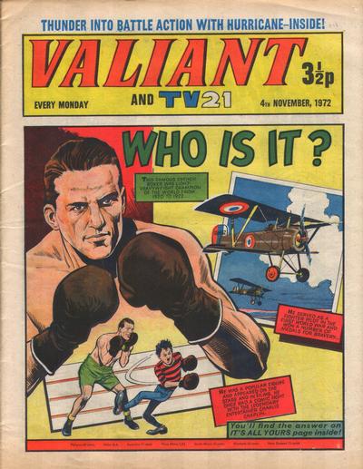 Cover for Valiant and TV21 (IPC, 1971 series) #4th November 1972