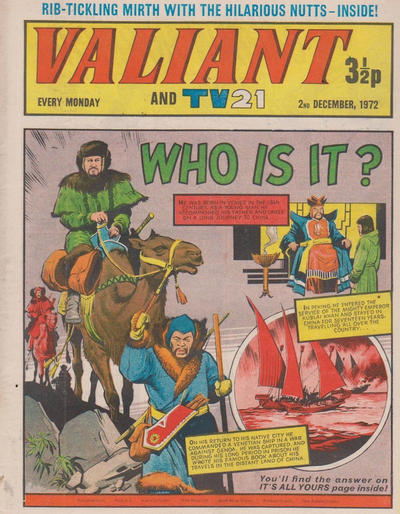 Cover for Valiant and TV21 (IPC, 1971 series) #2nd December 1972