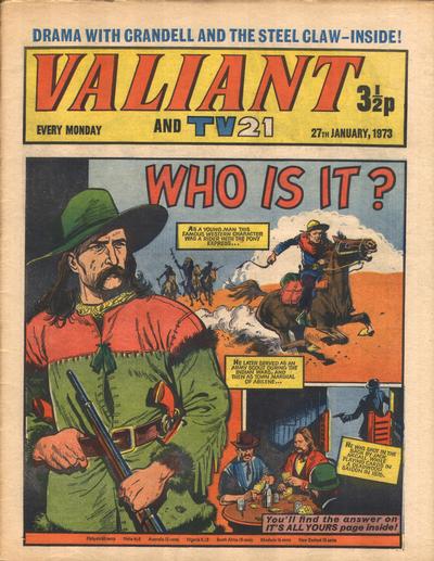 Cover for Valiant and TV21 (IPC, 1971 series) #27th January 1973