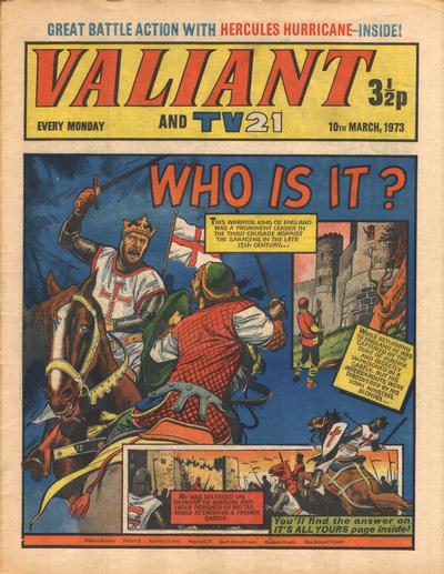 Cover for Valiant and TV21 (IPC, 1971 series) #10th March 1973