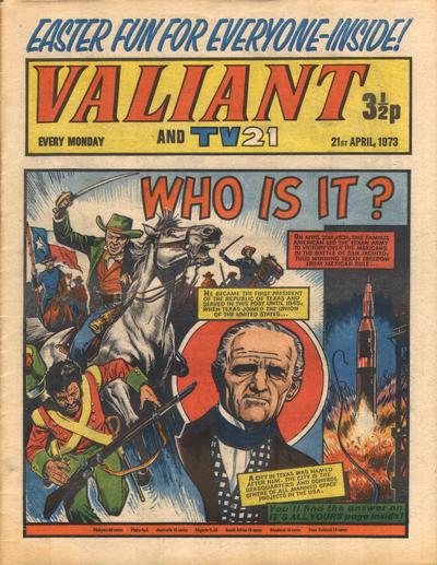 Cover for Valiant and TV21 (IPC, 1971 series) #21st April 1973
