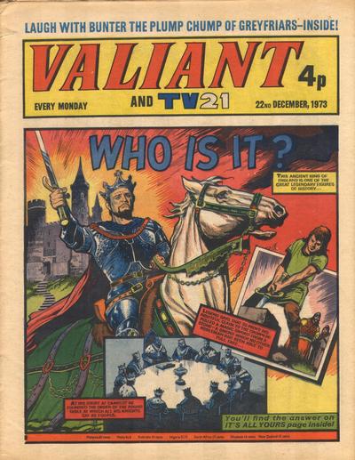 Cover for Valiant and TV21 (IPC, 1971 series) #22nd December 1973