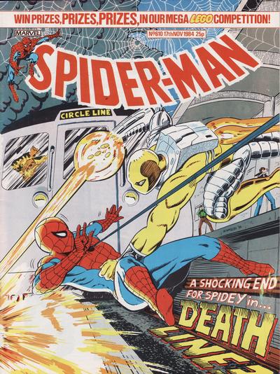 Cover for Spider-Man Comic (Marvel UK, 1984 series) #610