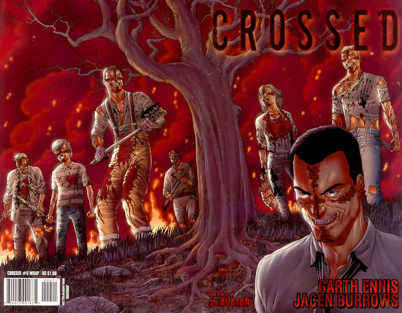 Cover for Crossed (Avatar Press, 2008 series) #0 [Wraparound Variant Cover by Jacen Burrows]