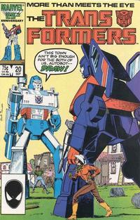 Cover Thumbnail for The Transformers (Marvel, 1984 series) #20 [Direct]