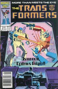 Cover for The Transformers (Marvel, 1984 series) #24 [Newsstand]