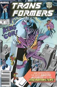 Cover Thumbnail for The Transformers (Marvel, 1984 series) #54 [Newsstand]