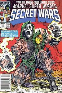 Cover for Marvel Super-Heroes Secret Wars (Marvel, 1984 series) #10 [Newsstand]