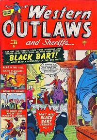 Cover for Western Outlaws and Sheriffs (Marvel, 1949 series) #66