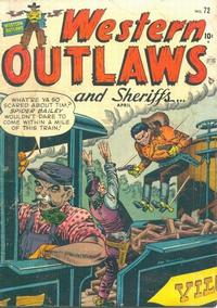 Cover for Western Outlaws and Sheriffs (Marvel, 1949 series) #72