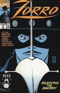 Cover Thumbnail for Zorro (Marvel, 1990 series) #12