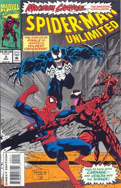 Cover for Spider-Man Unlimited (Marvel, 1993 series) #2 [Direct Edition]