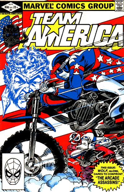 Cover for Team America (Marvel, 1982 series) #4 [Direct]