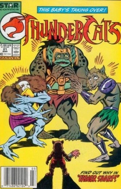Cover for Thundercats (Marvel, 1985 series) #21 [Newsstand]