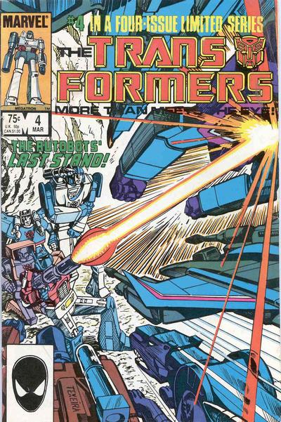 Cover for The Transformers (Marvel, 1984 series) #4 [Direct]