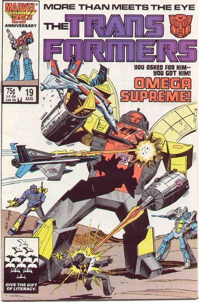 Cover for The Transformers (Marvel, 1984 series) #19 [Direct]
