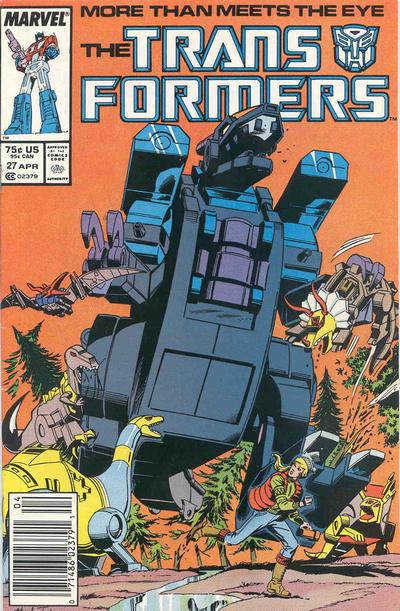 Cover for The Transformers (Marvel, 1984 series) #27 [Newsstand]