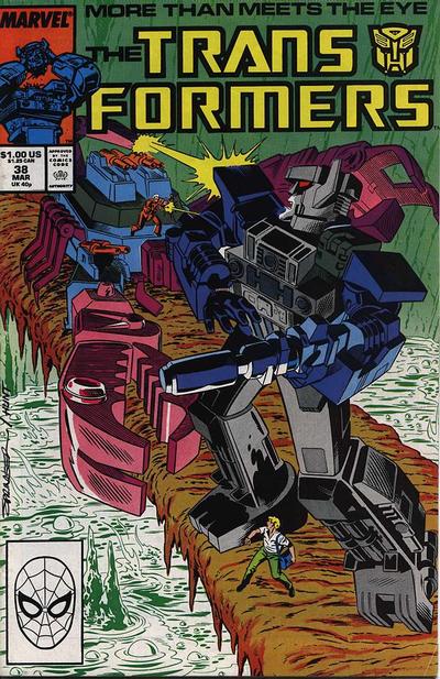 Cover for The Transformers (Marvel, 1984 series) #38 [Direct]