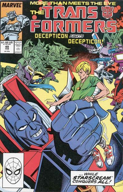 Cover for The Transformers (Marvel, 1984 series) #49 [Direct]