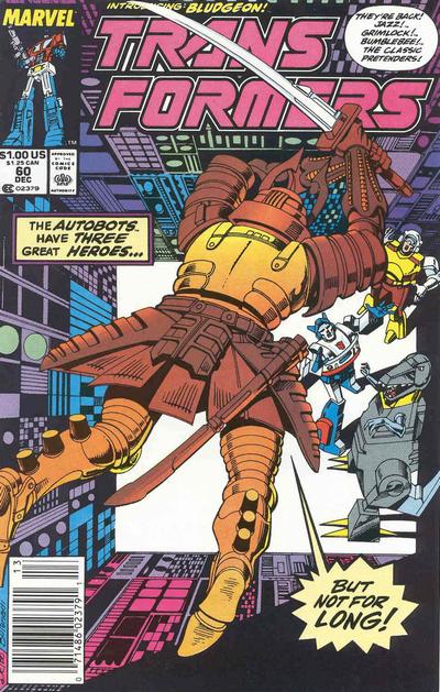 Cover for The Transformers (Marvel, 1984 series) #60 [Newsstand]