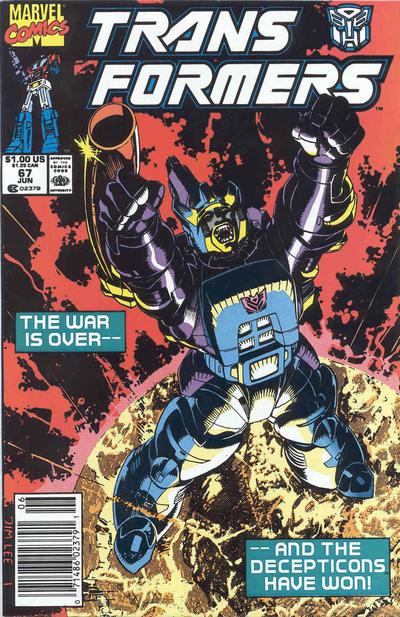 Cover for The Transformers (Marvel, 1984 series) #67 [Newsstand]
