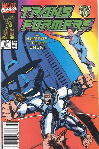 Cover for The Transformers (Marvel, 1984 series) #68 [Newsstand]