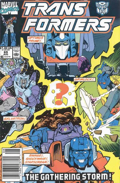 Cover for The Transformers (Marvel, 1984 series) #69 [Newsstand]