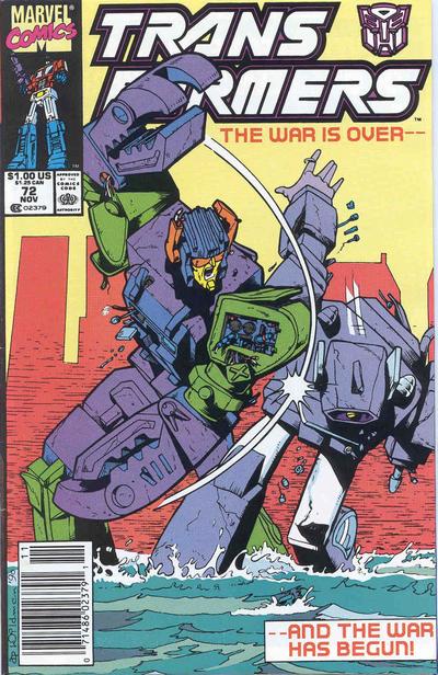 Cover for The Transformers (Marvel, 1984 series) #72 [Newsstand]