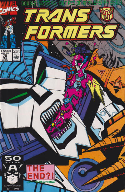 Cover for The Transformers (Marvel, 1984 series) #75 [Direct]