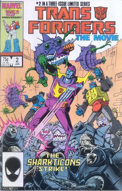 Cover for Transformers: The Movie (Marvel, 1986 series) #2 [Direct]
