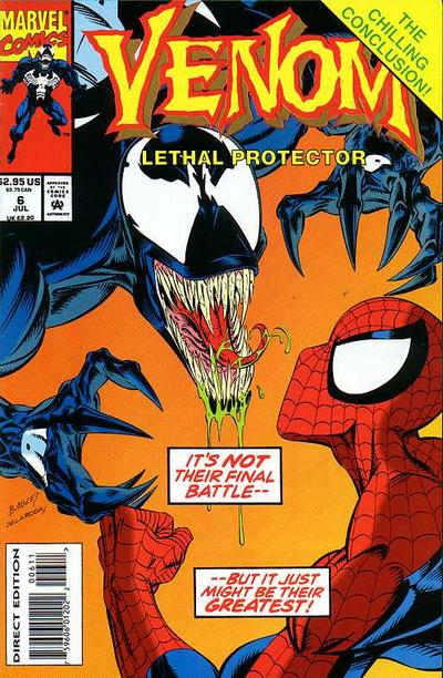 Cover for Venom: Lethal Protector (Marvel, 1993 series) #6 [Direct Edition]