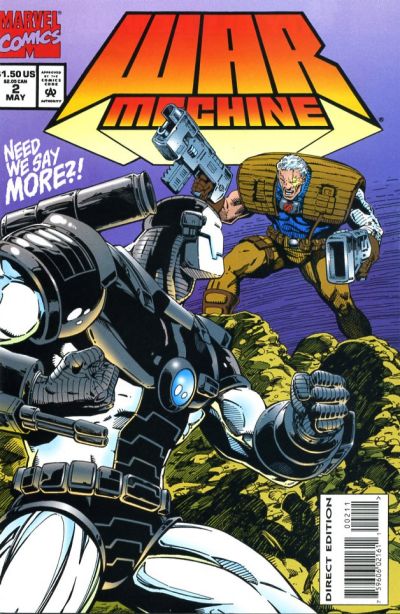 Cover for War Machine (Marvel, 1994 series) #2 [Direct Edition]