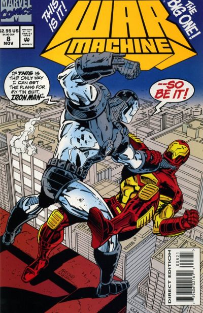 Cover for War Machine (Marvel, 1994 series) #8 [Direct Edition]